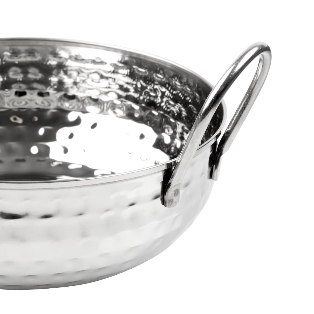 Olympia Table Presentation Hammered Kadai Dish Stainless Steel 200mm