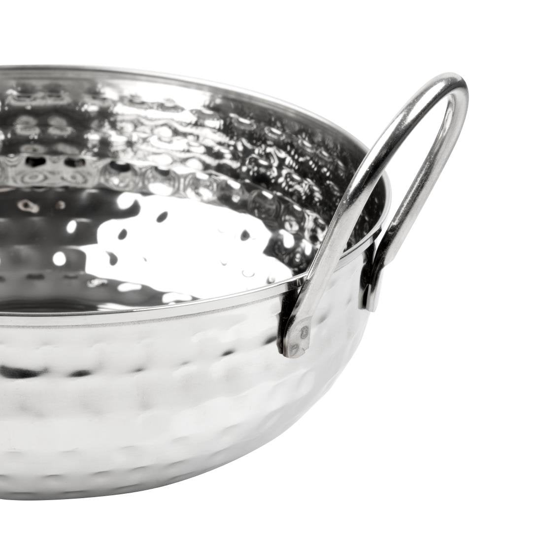Olympia Table Presentation Hammered Kadai Dish Stainless Steel 170mm
