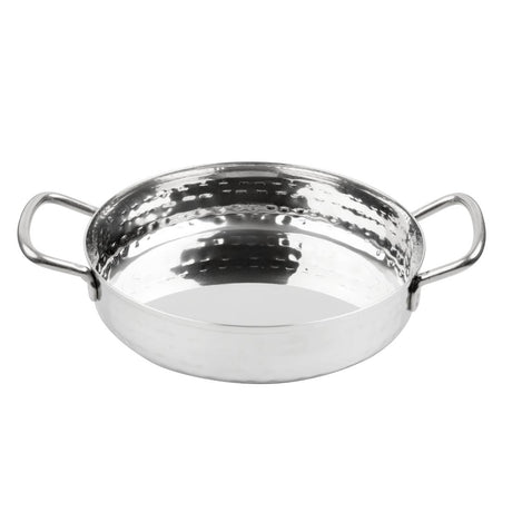 Olympia Table Presentation Handled Dish Stainless Steel Hammered 125mm