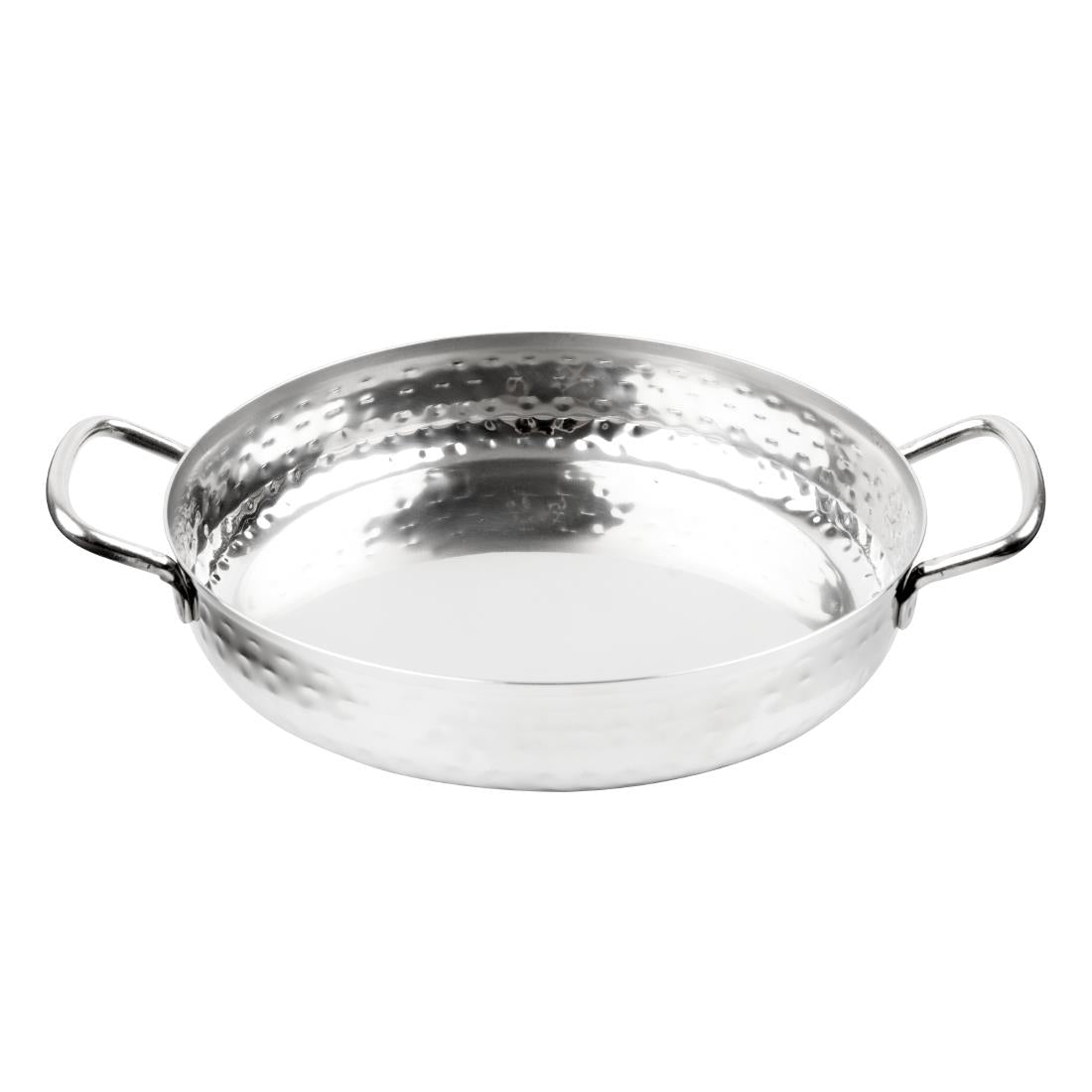 Olympia Table Presentation Handled Dish Stainless Steel Hammered 180mm