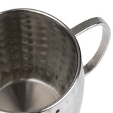Olympia Barware Hammered Stainless Steel Mug 440ml