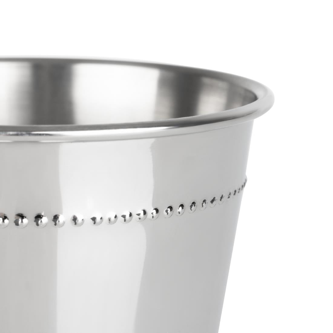 Olympia Barware Beaded Julep Cup Stainless Steel 370ml