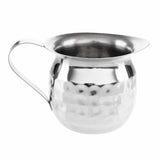 Olympia Hammered Stainless Steel Mini Milk Jug 120ml (6 Pack)
