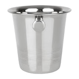 Olympia Ice Bucket with Handles and Etch Detail Stainless Steel 1050ml