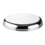 Olympia Hammered Stainless Steel Round Tray 260x35mm