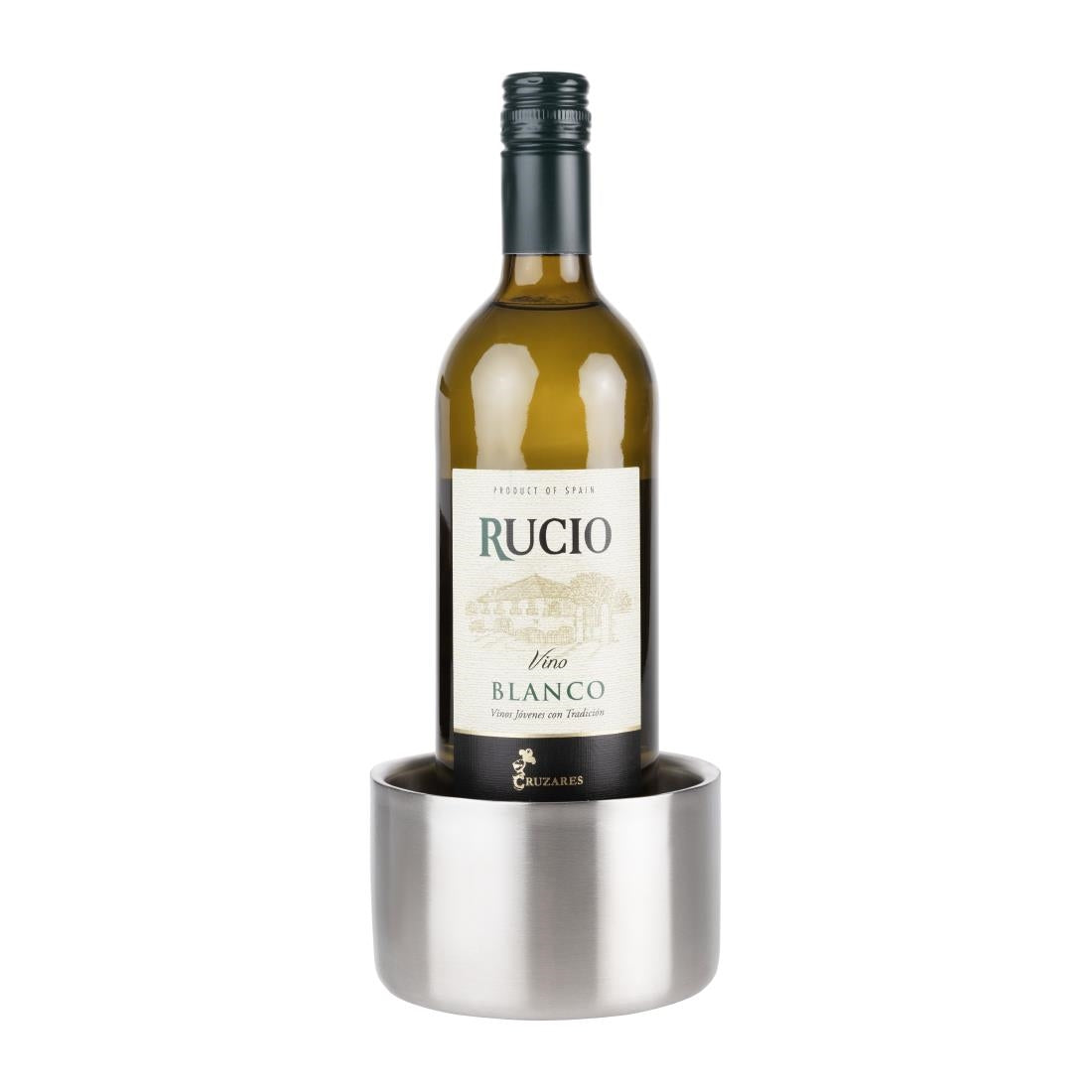 Olympia Double Wall Stainless Steel Wine and Champagne Coaster