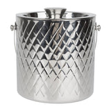 Olympia Geo Double Wall Ice Bucket Stainless Steel 1950ml