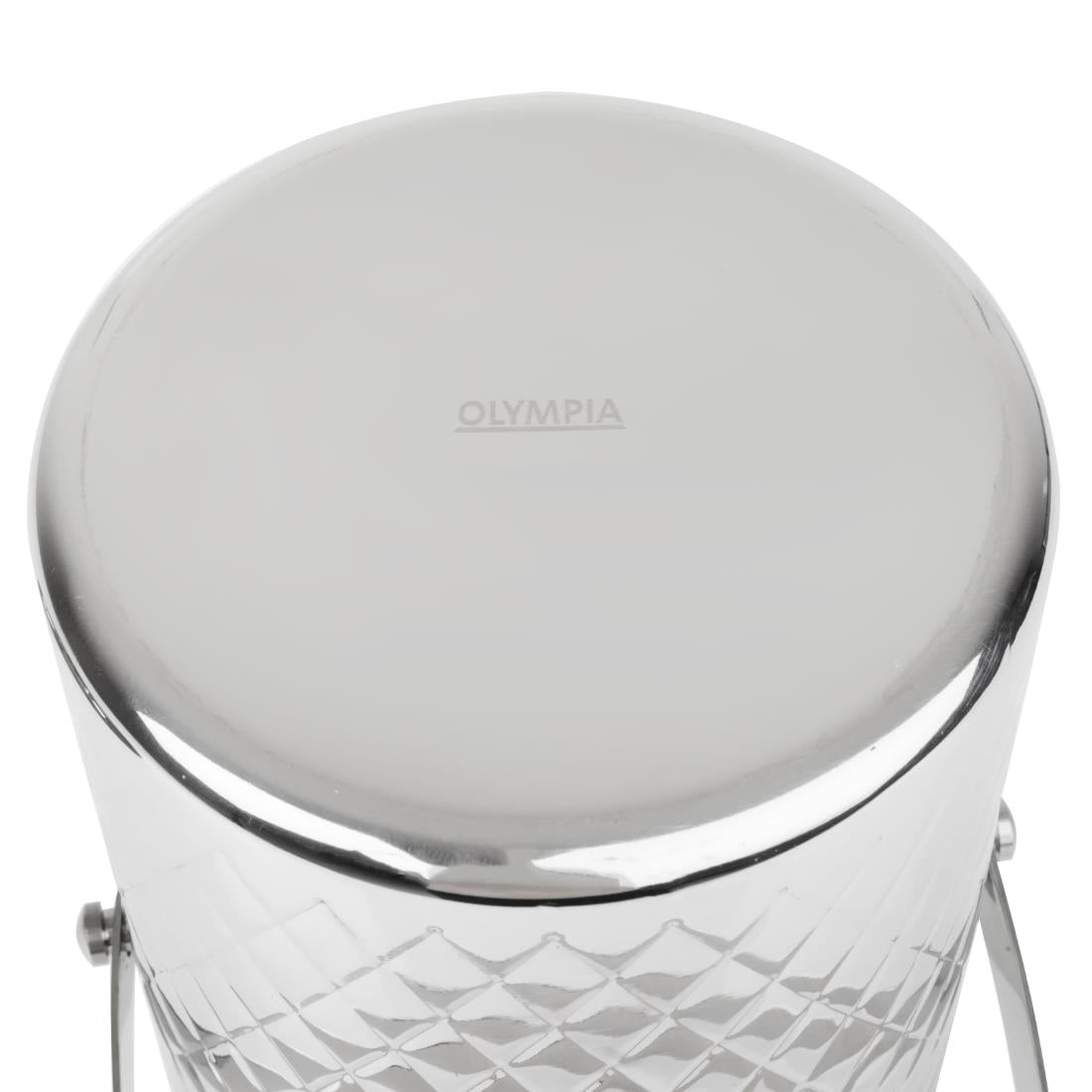 Olympia Geo Double Wall Ice Bucket Stainless Steel 1950ml