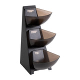 APS Three-Tier Multi Rack Black 190x240x410mm