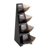 APS Four-Tier Multi Rack Black 190x310x530mm