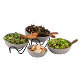 APS Buffet Stand Wave Black 200x95mm