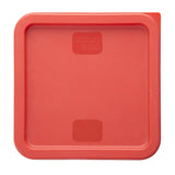 Hygiplas Square Food Storage Container Lid Red Medium