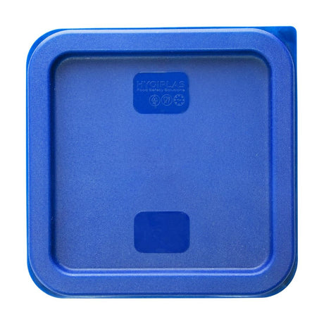 Hygiplas Square Food Storage Container Lid Blue Small
