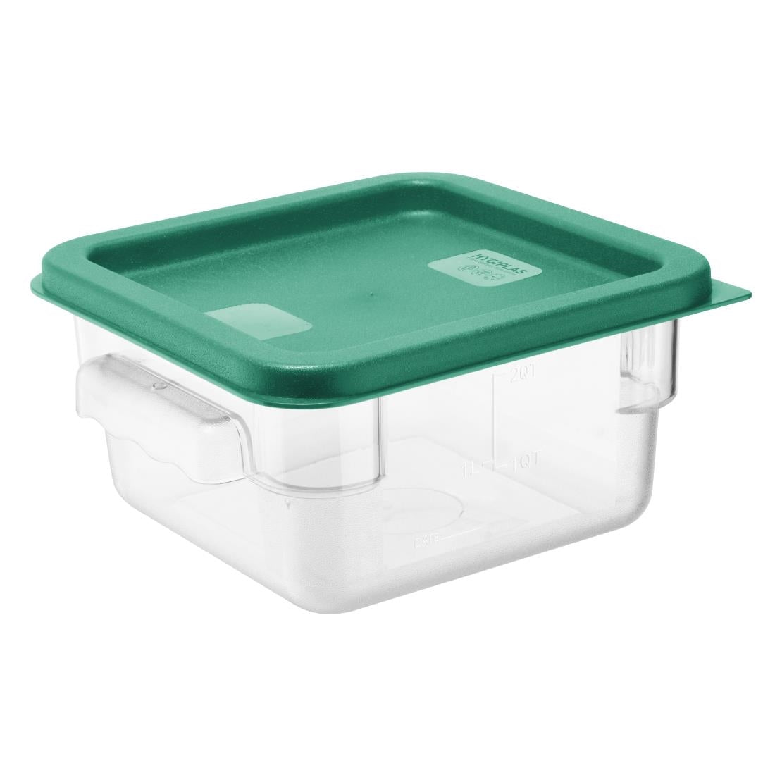 Hygiplas Square Food Storage Container Lid Green Small