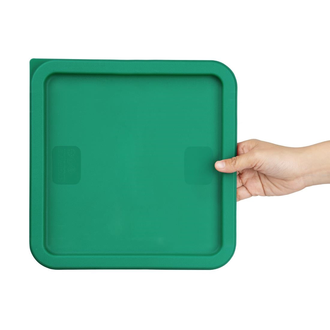 Hygiplas Square Food Storage Container Lid Green Large