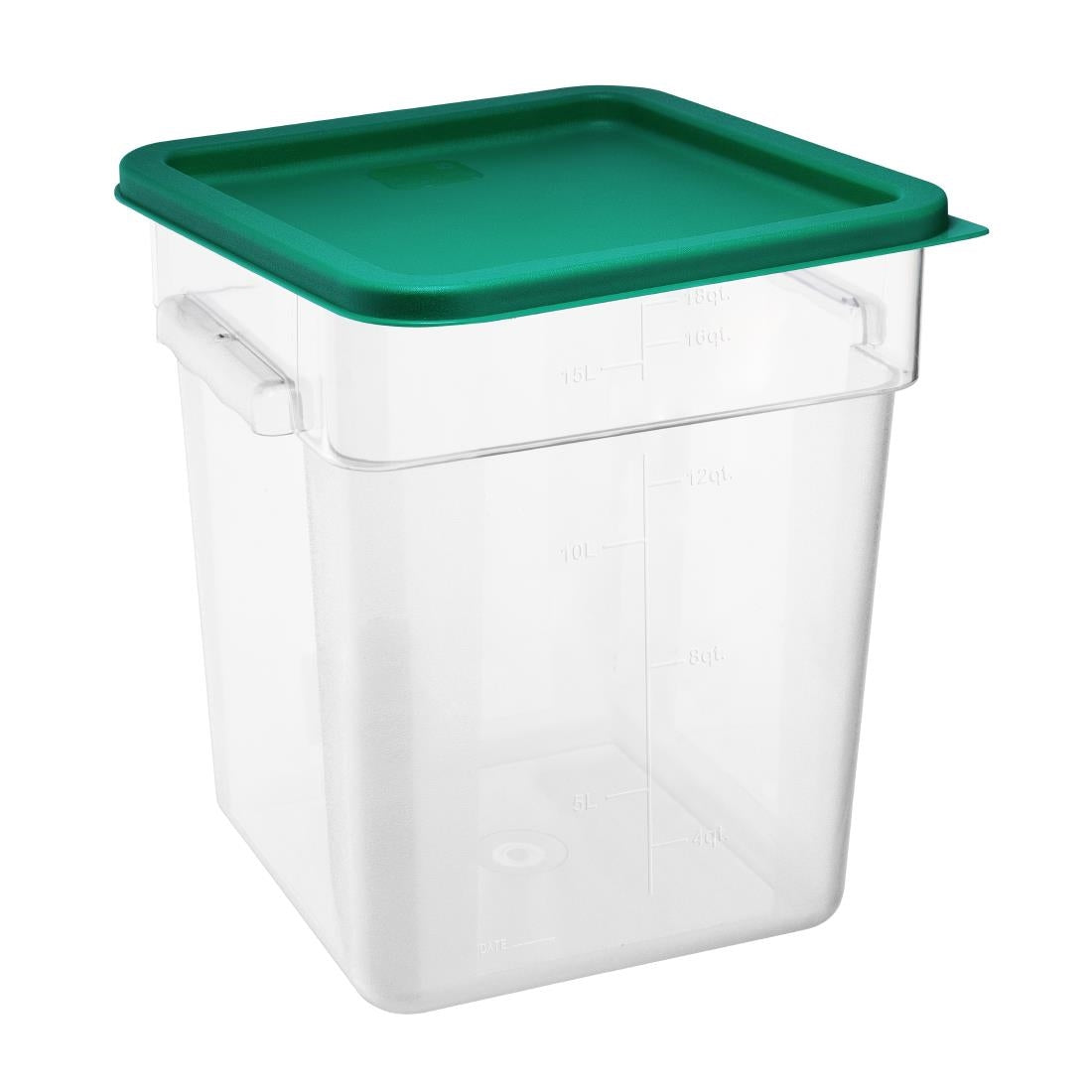 Hygiplas Square Food Storage Container Lid Green Large
