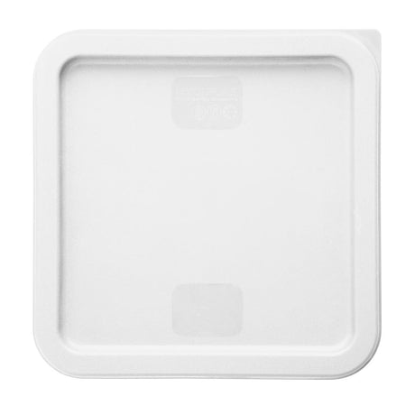 Vogue Square Food Storage Container Lid White Medium