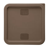 Hygiplas Square Food Storage Container Lid Brown Medium