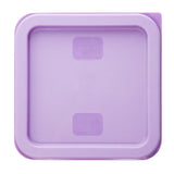 Hygiplas Square Food Storage Container Lid Purple Small