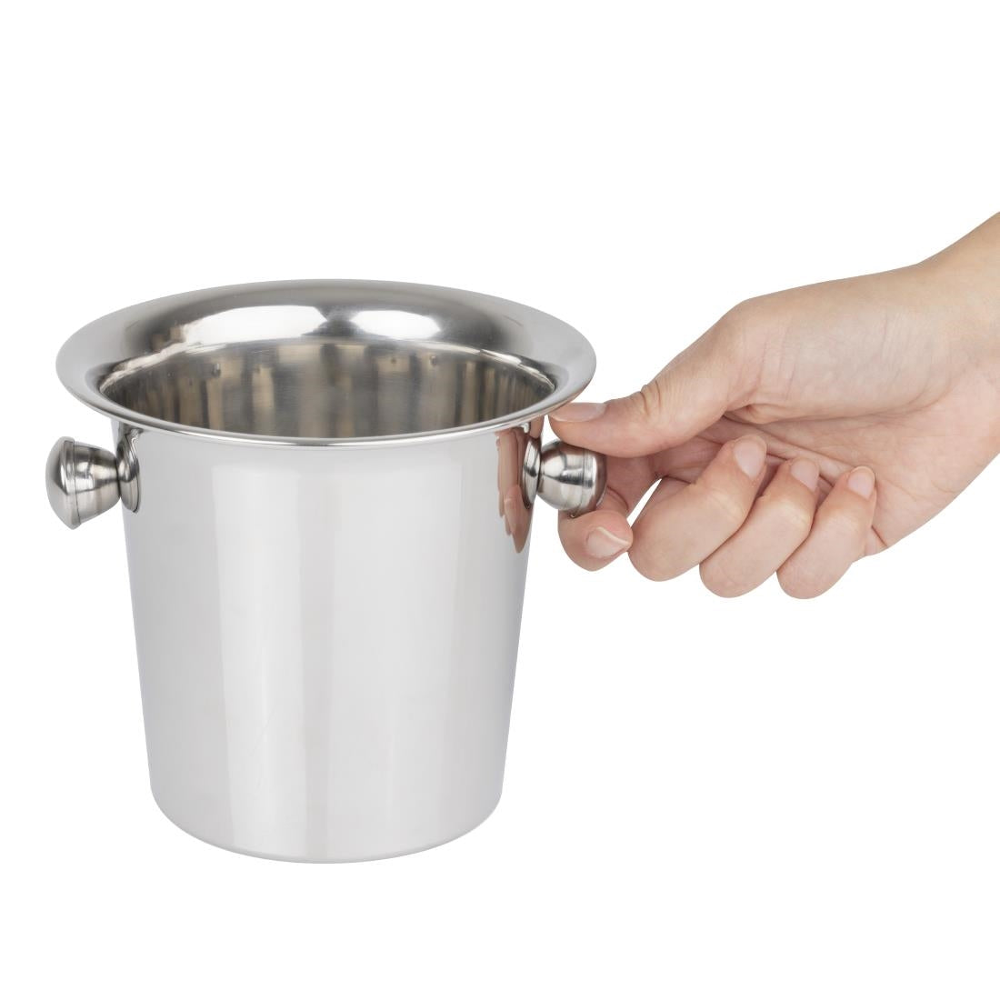 Olympia Mini Fluted Ice Bucket Stainless Steel