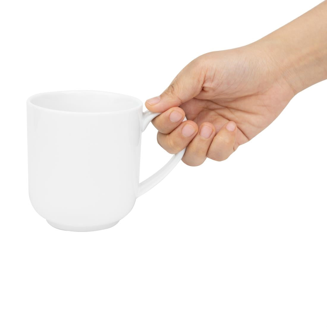 Olympia Whiteware Large Rounded Mugs 410ml (6 Pack)