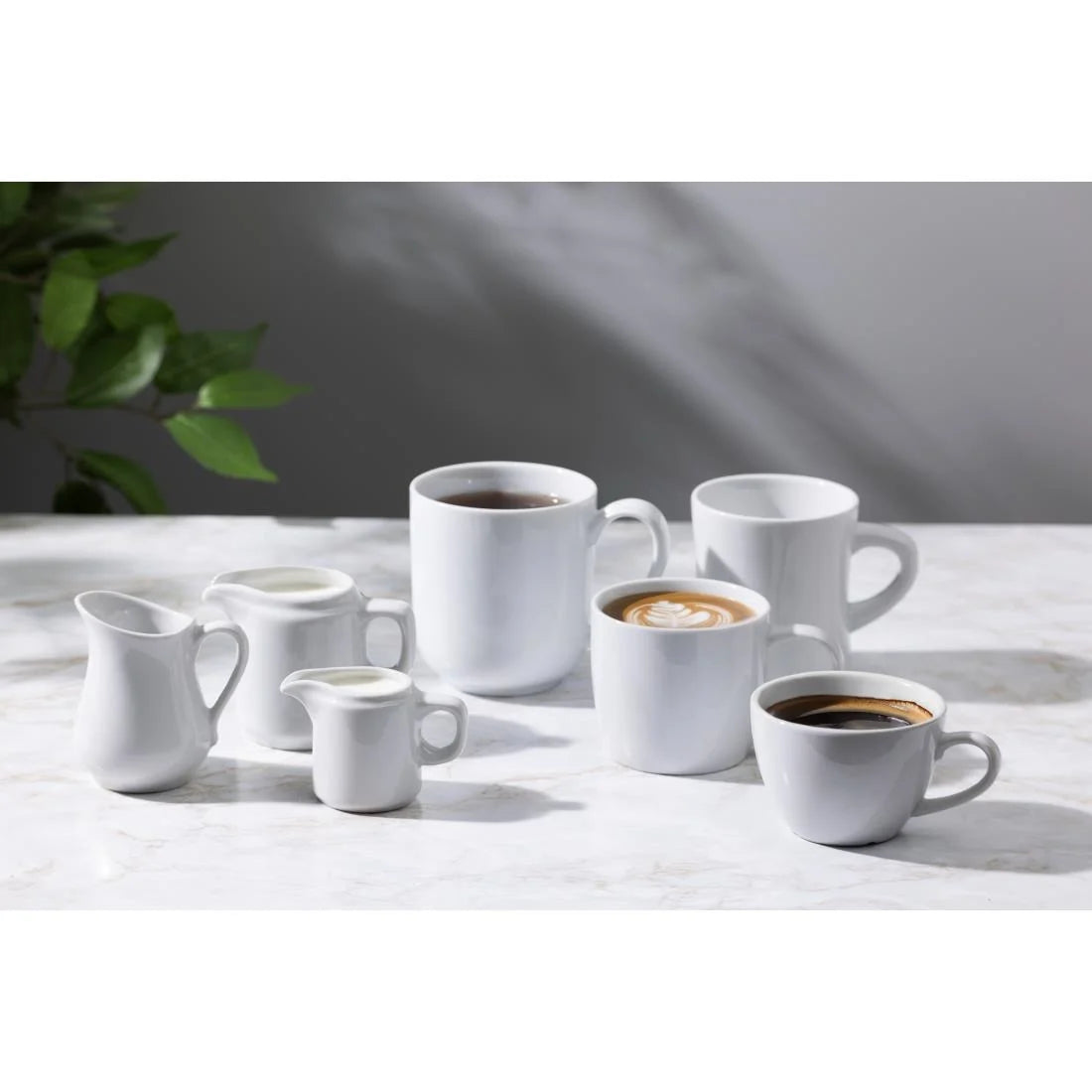 Olympia Whiteware Flat White Cups 170ml (12 Pack)