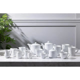 Olympia Whiteware Deco Teapots 820ml (2 Pack)