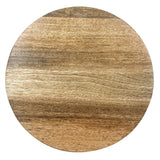 Olympia Round Display Stand Mango Wood with Metal Legs 300x80mm