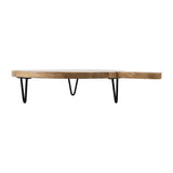 Olympia Round Handled Display Stand Mango Wood with Metal Legs 400x300x80mm