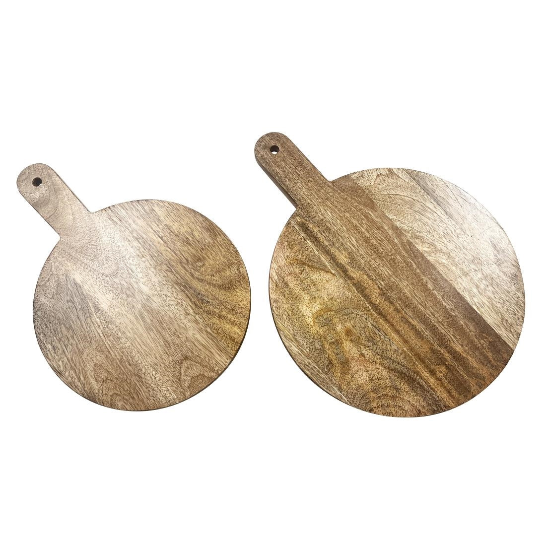 Olympia Round Handled Display Stand Mango Wood with Metal Legs 400x300x80mm