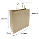 Fiesta Recyclable Twist Handle Brown Paper Bags Medium (250 Pack)