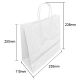 Fiesta Recyclable Twist Handle White Paper Bags Medium (250 Pack)