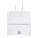 Fiesta Recyclable Twist Handle White Paper Bags Medium (250 Pack)