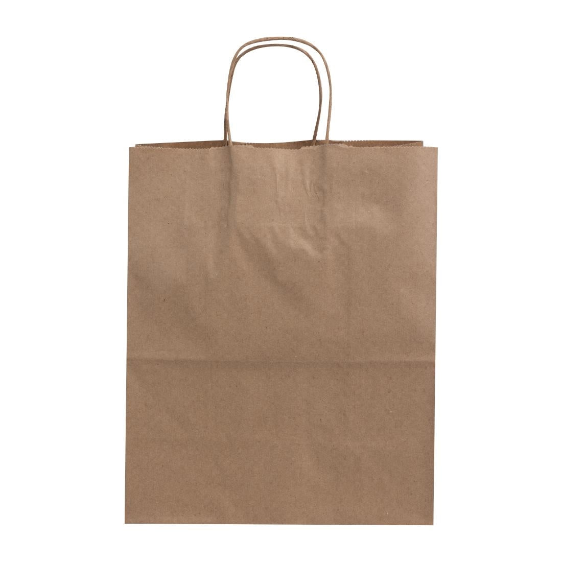 Fiesta Recyclable Twist Handle Brown Paper Bags Large (250 Pack)