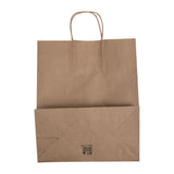 Fiesta Recyclable Twist Handle Brown Paper Bags Large (250 Pack)