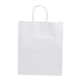 Fiesta Recyclable Twist Handle White Paper Bags Large (250 Pack)