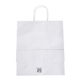Fiesta Recyclable Twist Handle White Paper Bags Large (250 Pack)