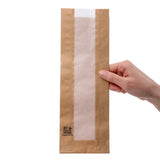 Fiesta Compostable Baguette Bags with Glassine Window 300x100mm (1000 Pack)