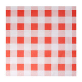 Fiesta Compostable Red Gingham Greaseproof Sheets 250x250mm (200 Pack)