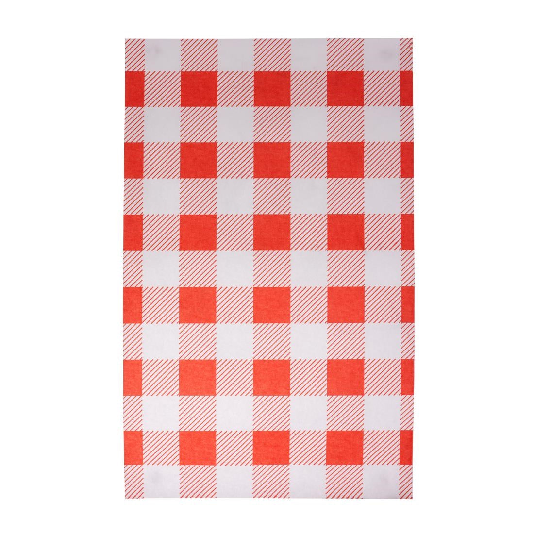 Fiesta Compostable Red Gingham Greaseproof Sheets 310x190mm (200 Pack)