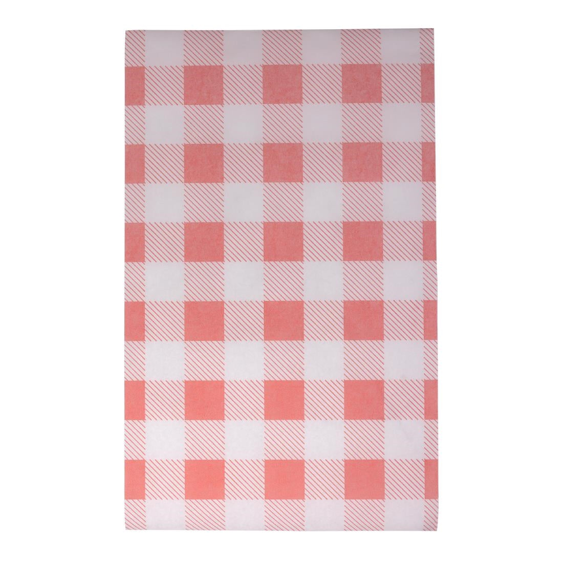 Fiesta Compostable Red Gingham Greaseproof Sheets 310x190mm (200 Pack)