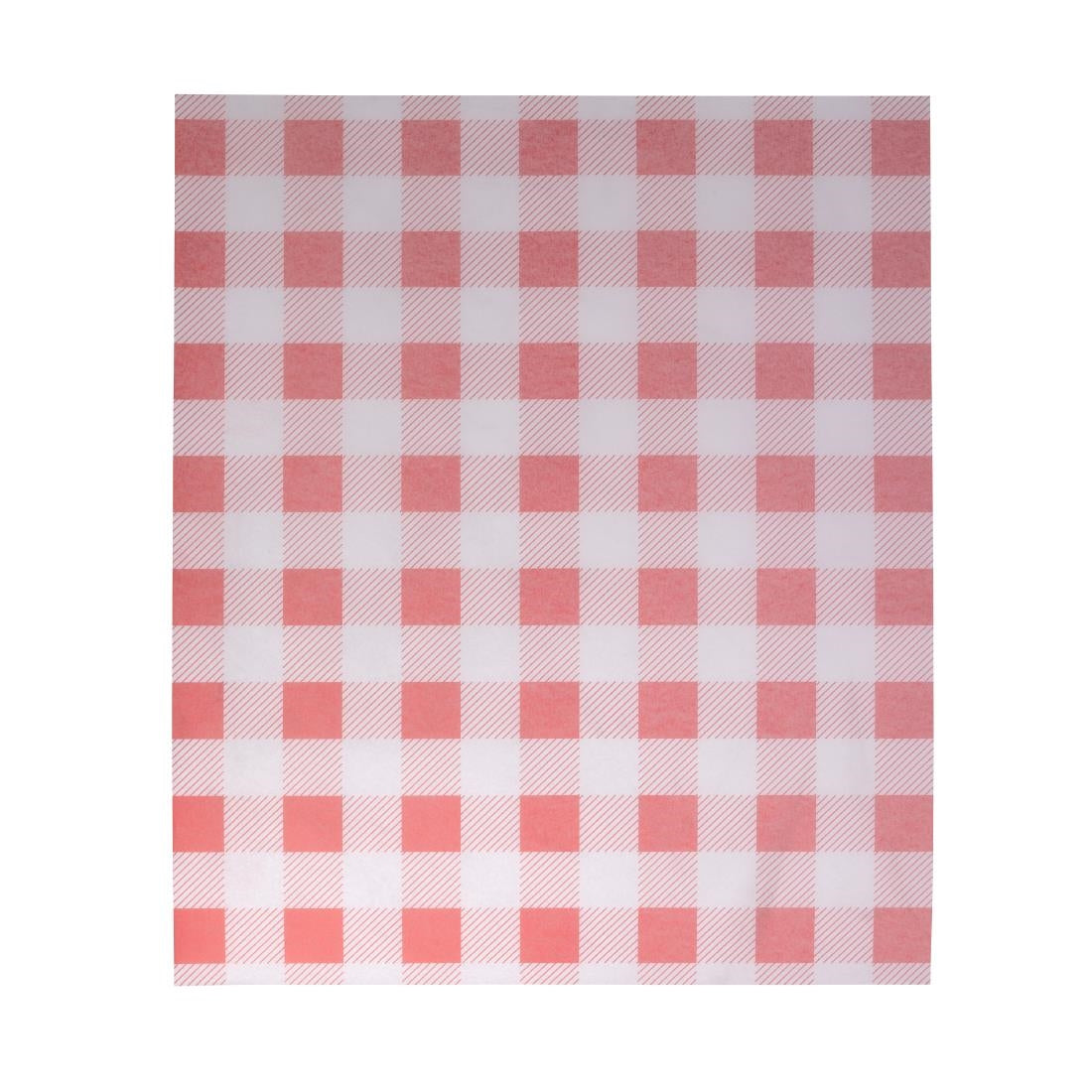 Fiesta Compostable Red Gingham Greaseproof Sheets 380x310mm ( 200 Pack)
