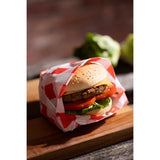 Fiesta Compostable Red Gingham Greaseproof Sheets 380x310mm ( 200 Pack)