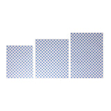 Fiesta Compostable Burger Wraps Blue Dot 250x300mm (200 Pack)