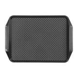 Olympia Kristallon PP Rectangular Handled Tray Black 435x300mm