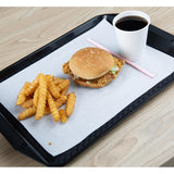 Olympia Kristallon PP Rectangular Handled Tray Black 435x300mm
