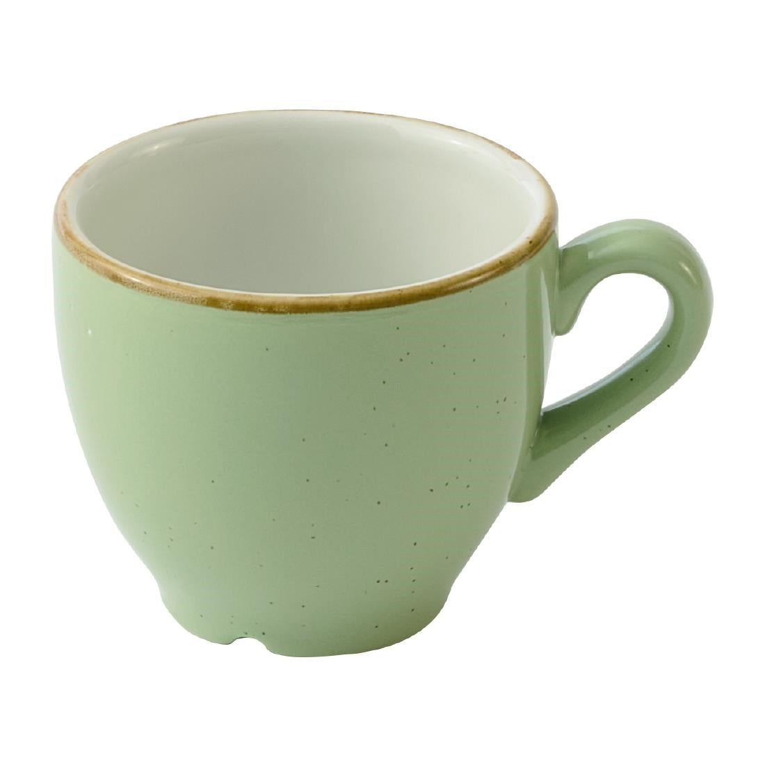 Churchill Stonecast Sage Green Cafe Espresso Cups 103ml (12 Pack)