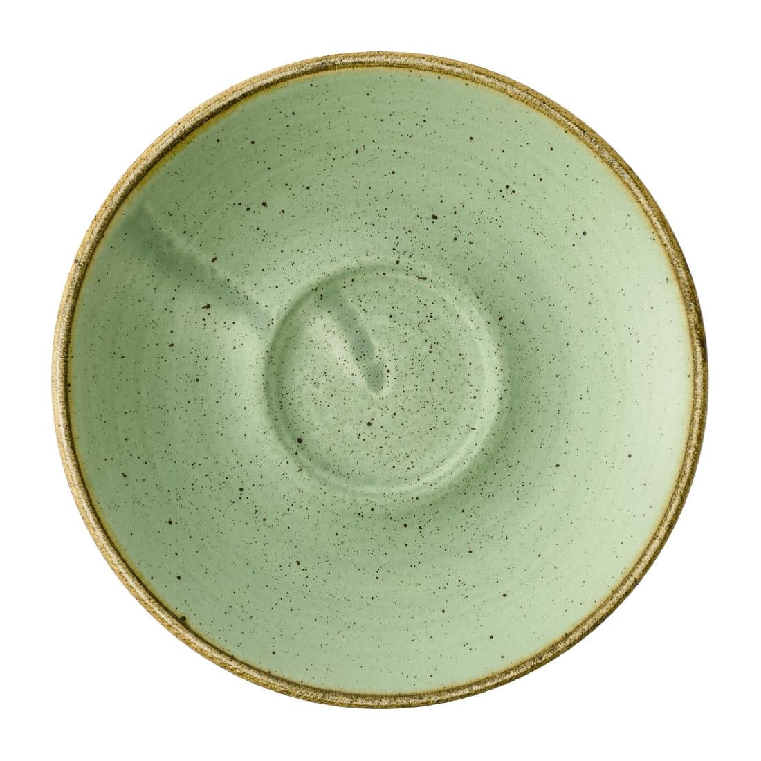 Churchill Stonecast Sage Green Cafe Espresso Saucers 155mm (12 Pack)