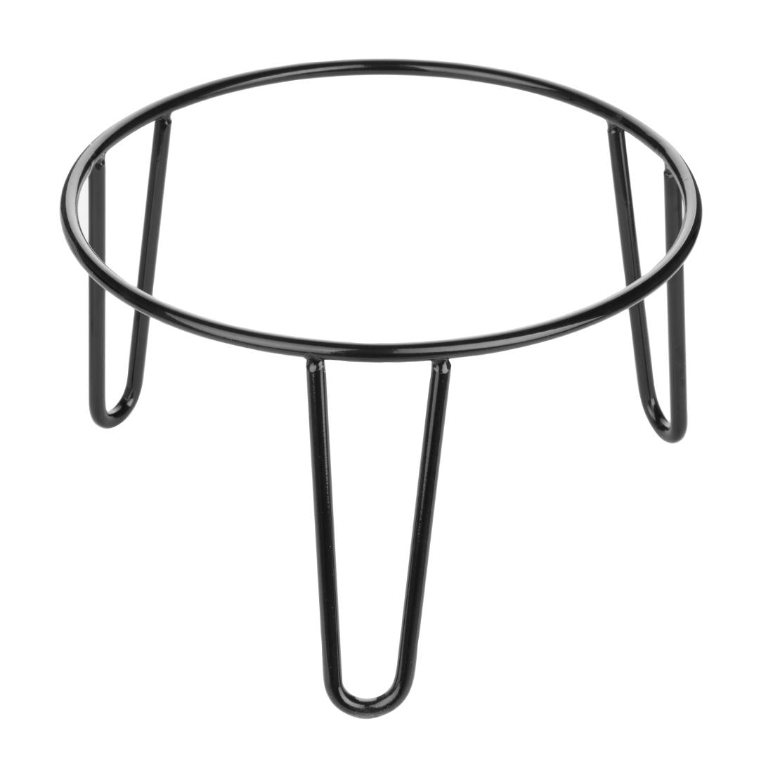 Olympia Non-Slip Riser Round Black Wire 210x120mm