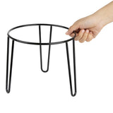 Olympia Non-Slip Riser Round Black Wire 210x180mm